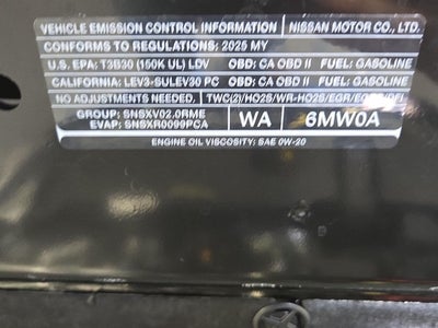 2025 Nissan Sentra SV