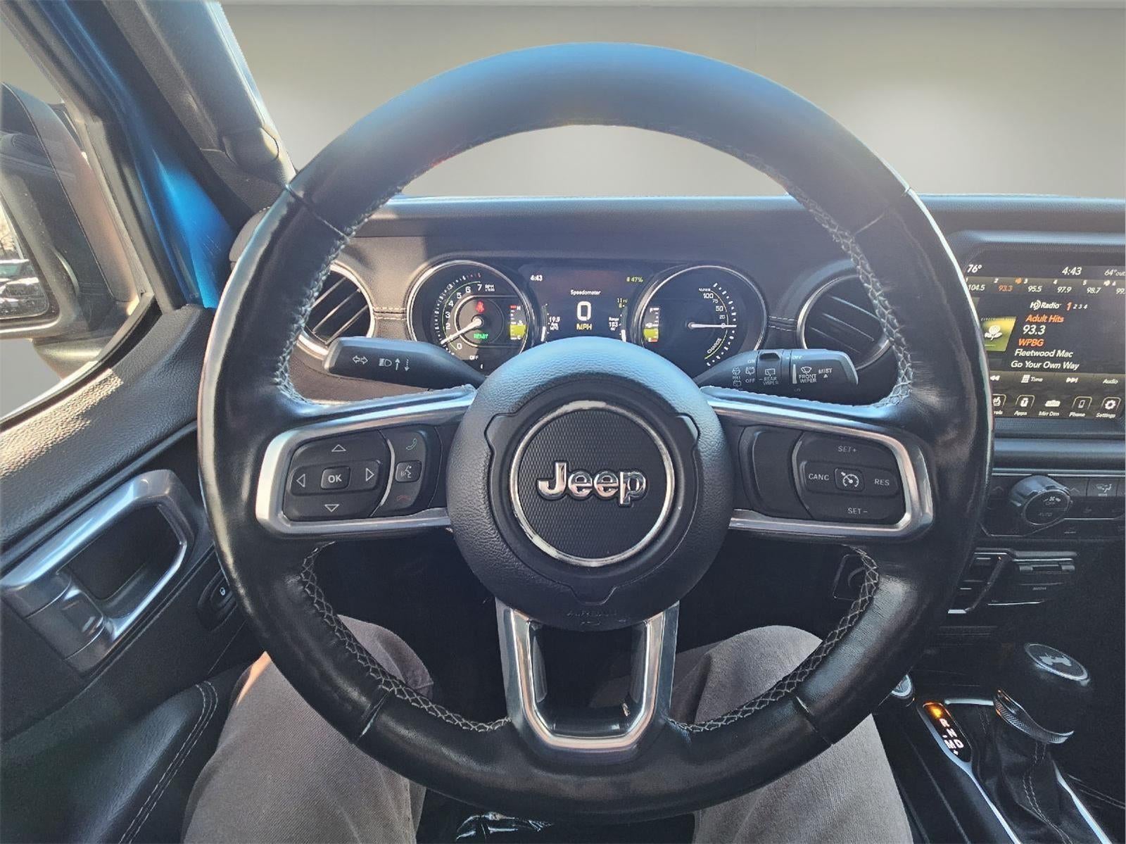 Used 2021 Jeep Wrangler Unlimited Sahara 4XE with VIN 1C4JJXP60MW767158 for sale in Roanoke, IL