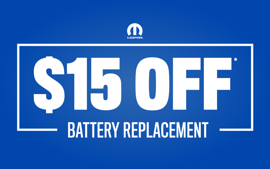 $15 off Battery Replacement