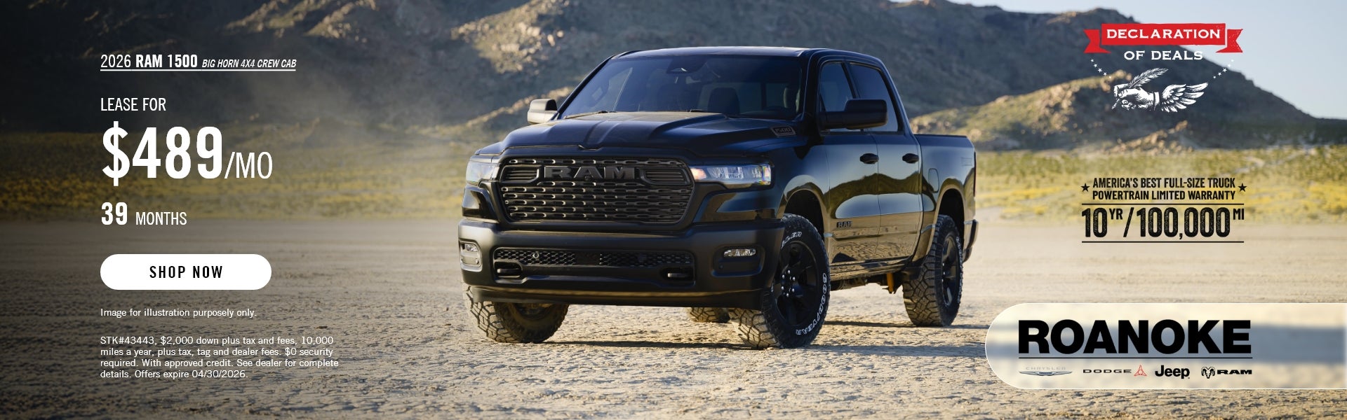 2026 Ram 1500 Big Horn 4x4 Crew Cab