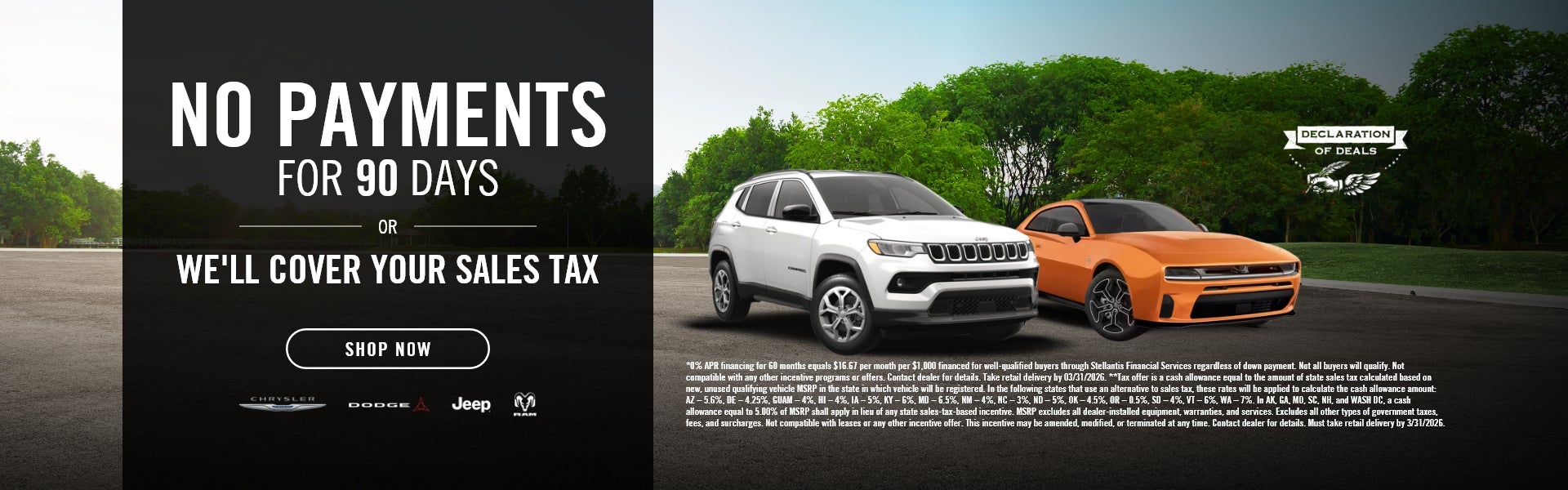 No Payments for 90 Days