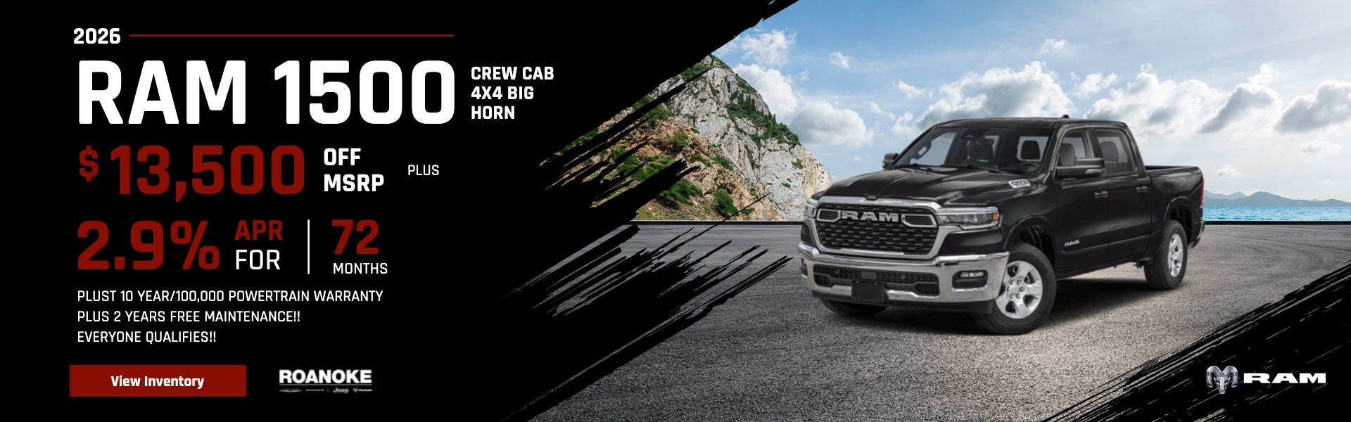 2026 Ram 1500 Crew Cab 4x4 Big Horn