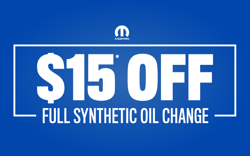 $15 off Full Synthetic Oil Change